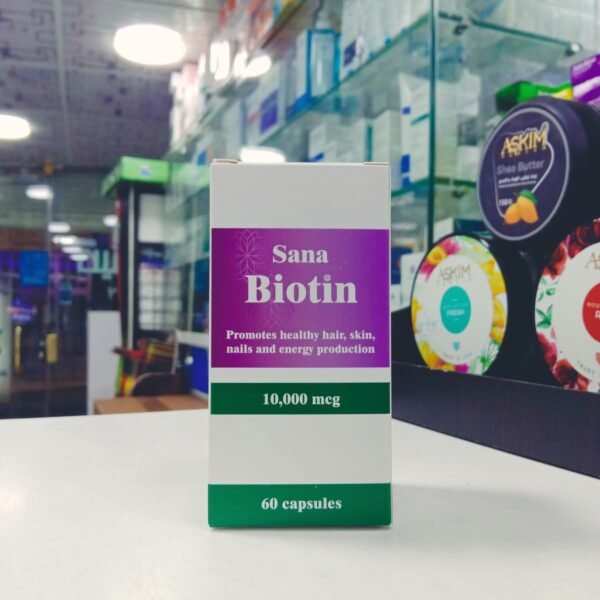 IMG_1368 Sana Biotin 10,000mcg 60 Capsules