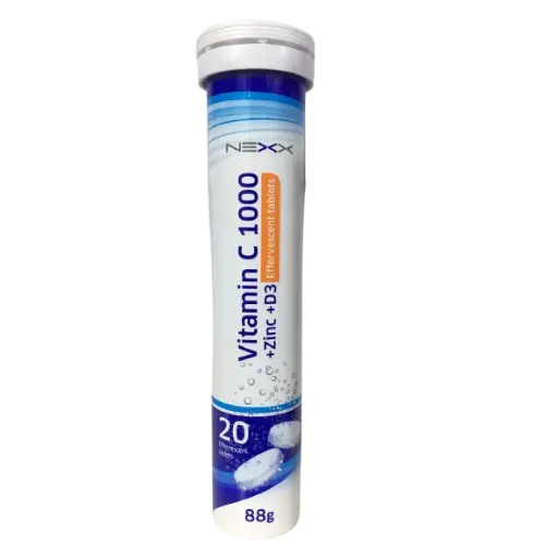 IMG_2200 Nexx Vitamin C 1000 + Zinc + D3 20 Effervescent Tablets